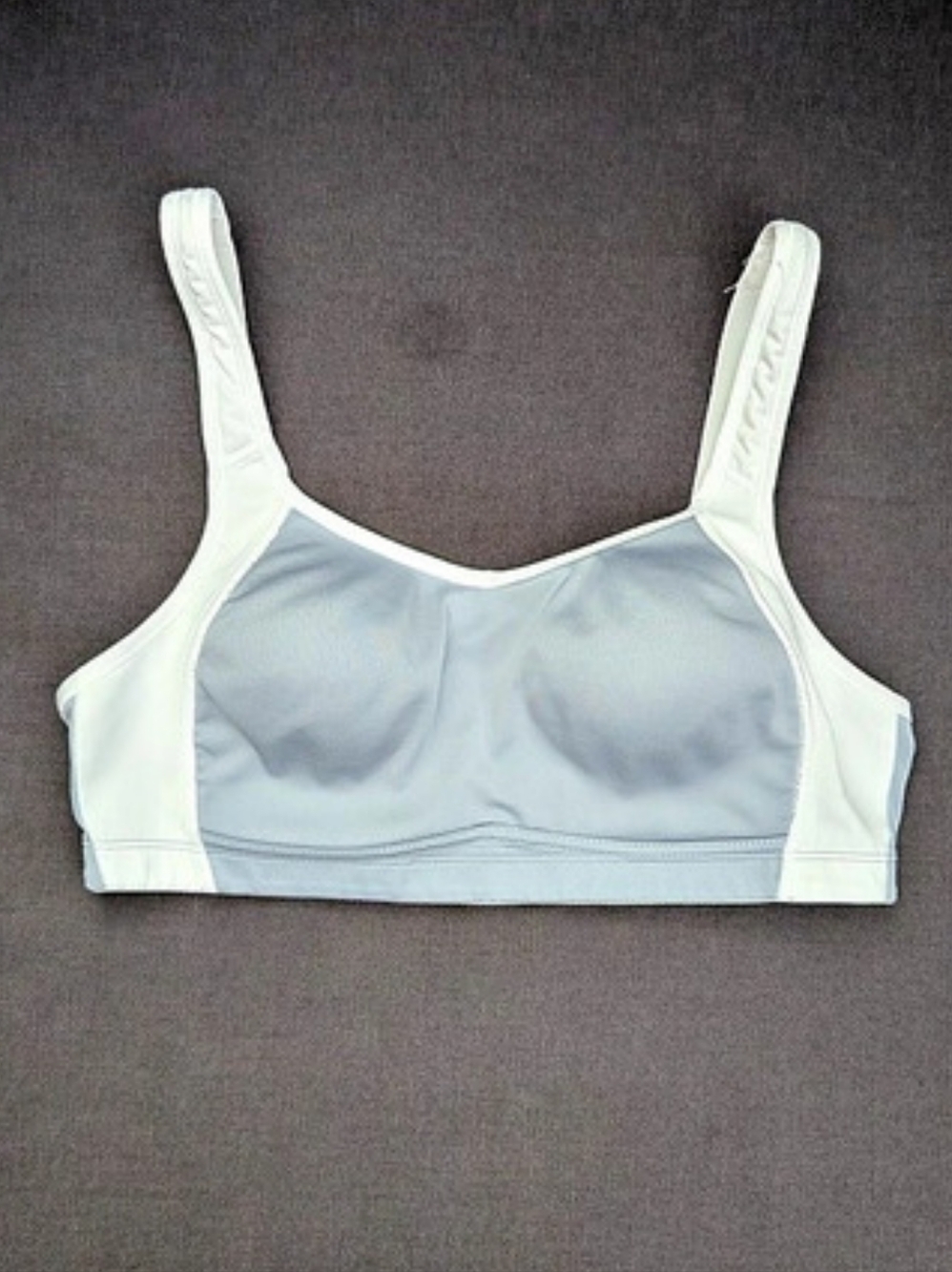 White Gray Champion C9 Sports Bra
